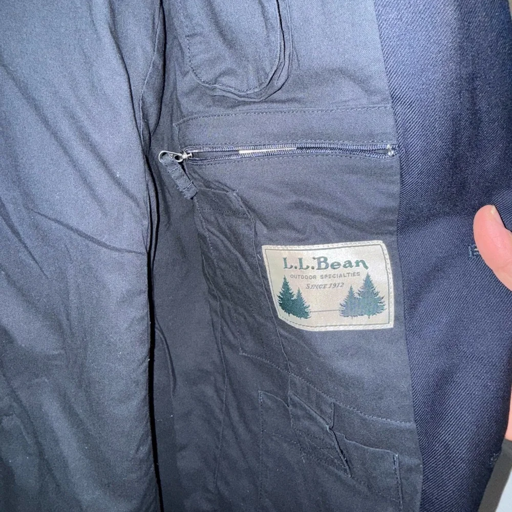 LL Bean Mens Blazer 38S Suit Jacket Sports‎ Coat  0KUH3 Navy Blue